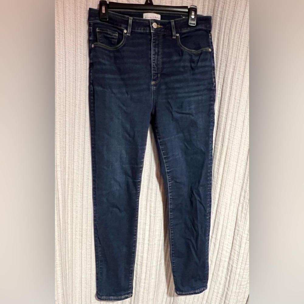 LOFT Dark Blue Skinny Jeans